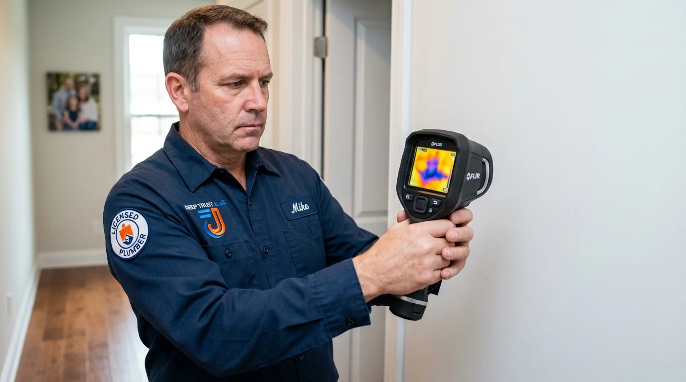 Thermal imaging leak detection by Johns Plumbing LLC in Hackberry